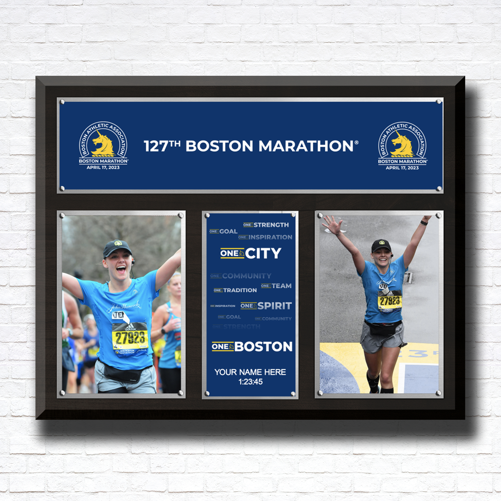 One Boston Custom Double Plaque