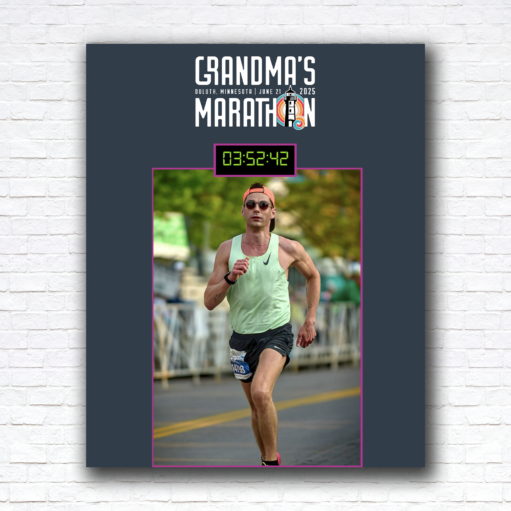 Finish Time Custom Photo