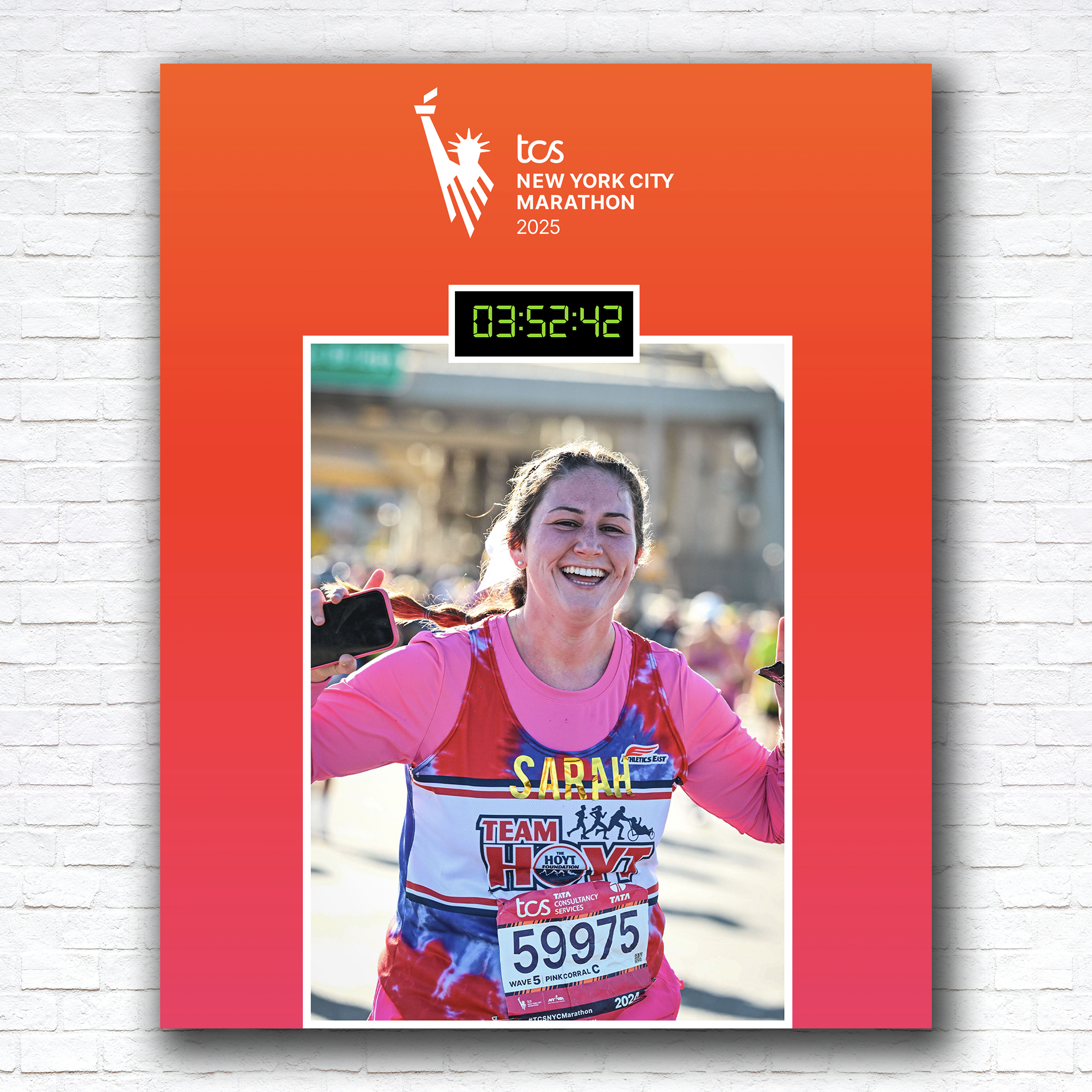Finish Time Custom Photo